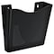 Azar Displays Wall Mount File Holder, Black, Acrylic, 9.5" W, 10" L, 3.75" D 250088-BLK-2PK - alternate 1